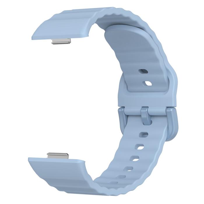 Bild 2, KALEBOL KALEBOL Huawei Watch Fit 4 Pro/4/3 Armband Wave Silikon Blå - Teknikhallen.se