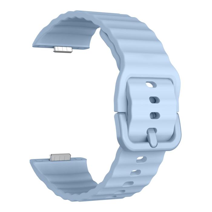 Bild 3, KALEBOL KALEBOL Huawei Watch Fit 4 Pro/4/3 Armband Wave Silikon Blå - Teknikhallen.se