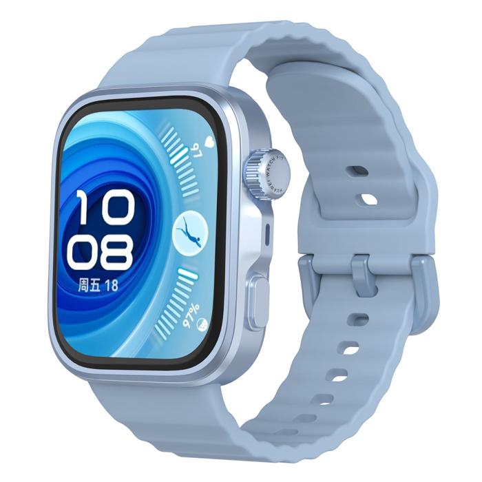 Bild 4, KALEBOL KALEBOL Huawei Watch Fit 4 Pro/4/3 Armband Wave Silikon Blå - Teknikhallen.se
