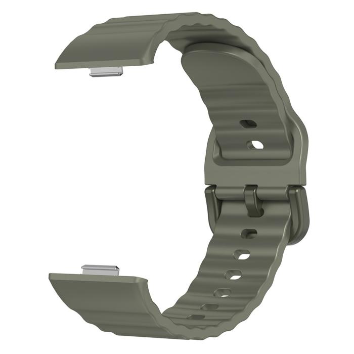 Bild 2, KALEBOL KALEBOL Huawei Watch Fit 4 Pro/4/3 Armband Wave Silikon Grön - Teknikhallen.se