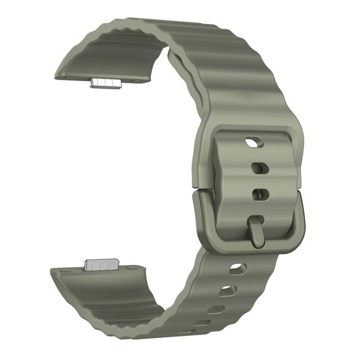 Bild 3, KALEBOL KALEBOL Huawei Watch Fit 4 Pro/4/3 Armband Wave Silikon Grön - Teknikhallen.se