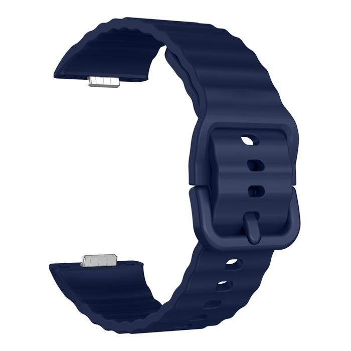Bild 3, KALEBOL KALEBOL Huawei Watch Fit 4 Pro/4/3 Armband Wave Silikon Mörk Blå - Teknikhallen.se