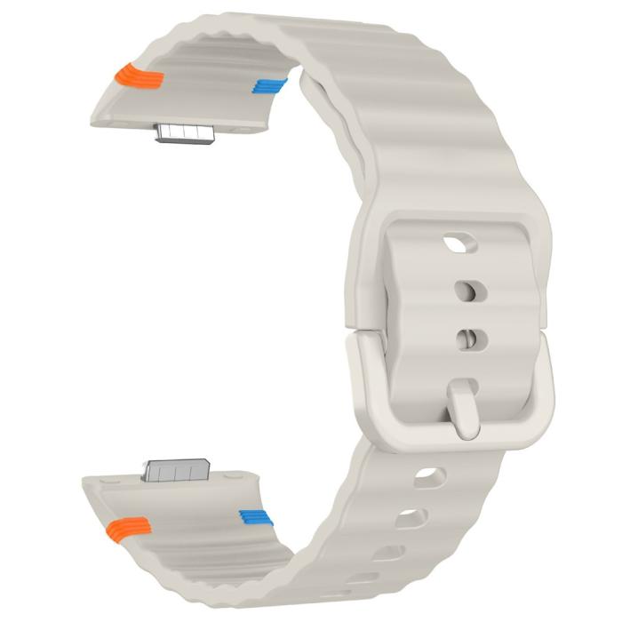 Bild 4,  Huawei Watch Fit 4 Pro / 4 / 3 Klockarmband Wave Silikon Starlight - Teknikhallen.se