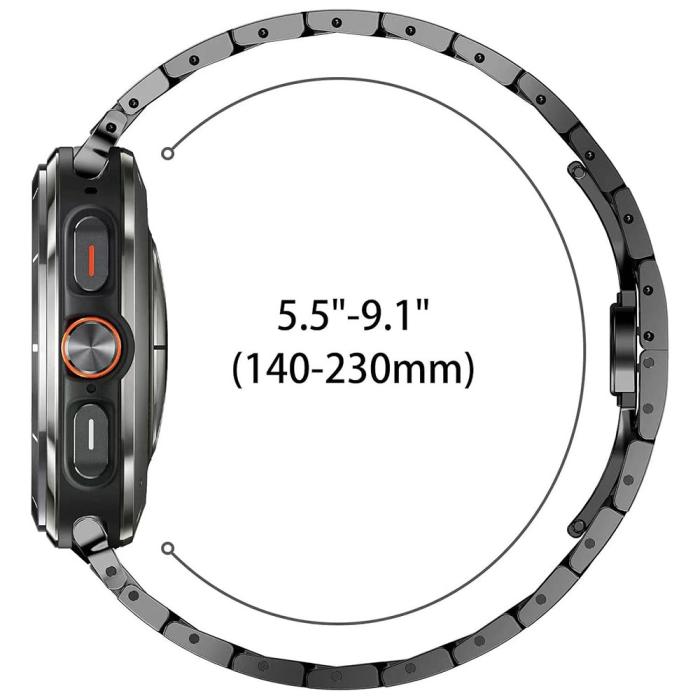Bild 6,  Galaxy Watch Ultra (2025) / 47 mm Armband Metall Svart - Teknikhallen.se