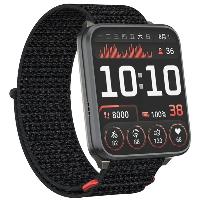 Bild 3,  Garmin Venu X1 Armband Nylon Loop Svart - Teknikhallen.se