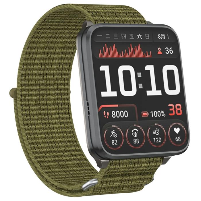 Bild 3,  Garmin Venu X1 Armband Nylon Loop Oliv Grön - Teknikhallen.se