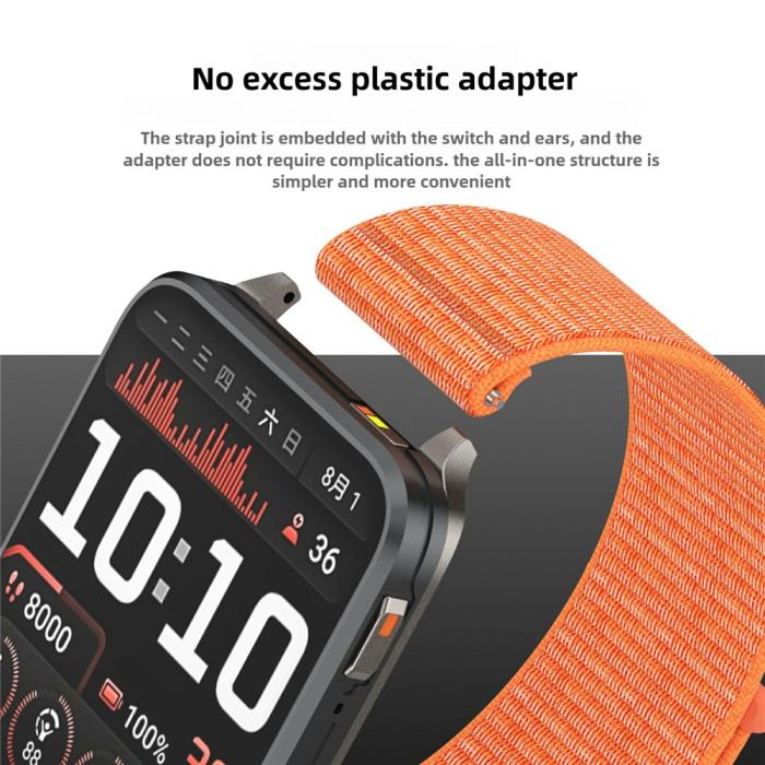 Bild 5,  Garmin Venu X1 Armband Nylon Loop Blå - Teknikhallen.se
