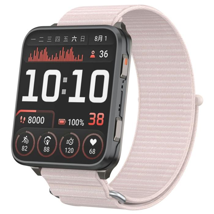 Bild 2,  Garmin Venu X1 Armband Nylon Loop Ljus Rosa - Teknikhallen.se