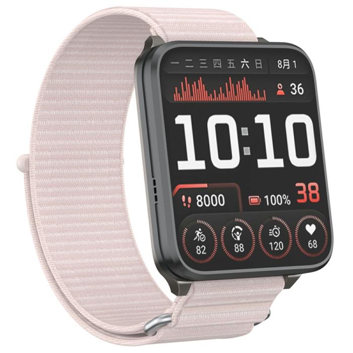 Bild 3,  Garmin Venu X1 Armband Nylon Loop Ljus Rosa - Teknikhallen.se