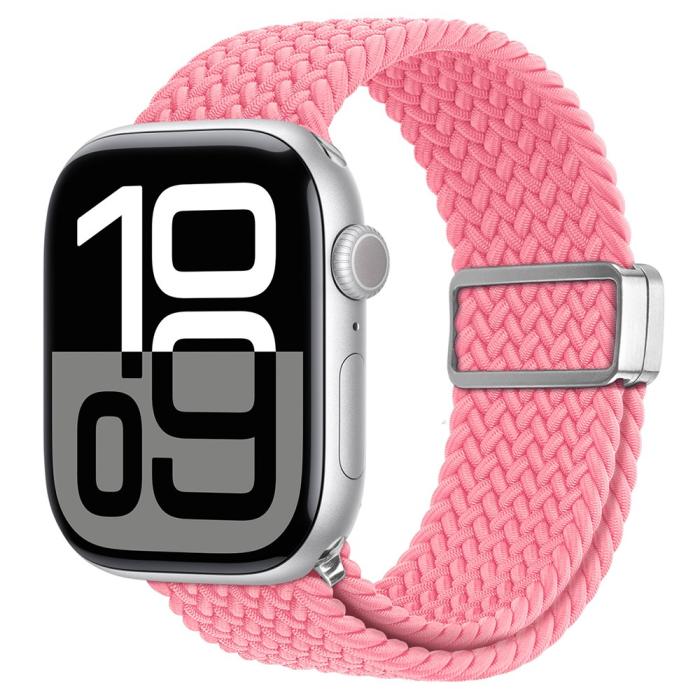 Bild 3, DUX DUCIS DUX DUCIS Apple Watch 38/40/41/42 mm Armband Flätat Rosa - Teknikhallen.se