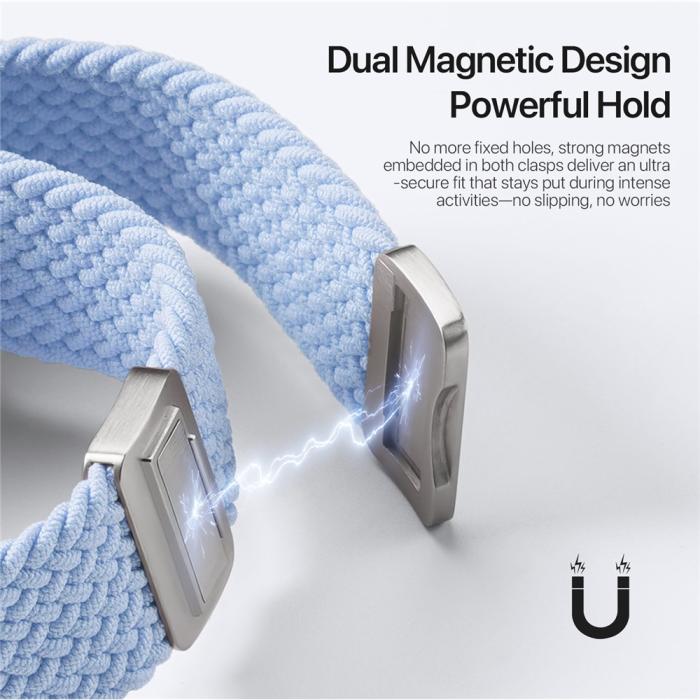 Bild 4, DUX DUCIS DUX DUCIS Apple Watch 38/40/41/42 mm Armband Flätat Blå - Teknikhallen.se