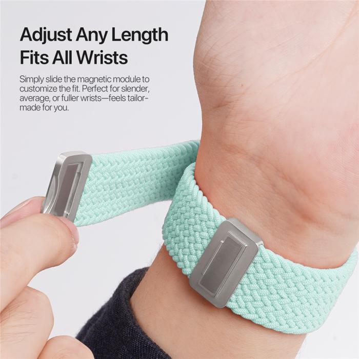 Bild 5, DUX DUCIS DUX DUCIS Apple Watch 38/40/41/42 mm Armband Flätat Grön - Teknikhallen.se