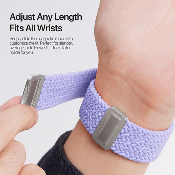 Bild 5, DUX DUCIS DUX DUCIS Apple Watch 38/40/41/42 mm Armband Flätat Lila - Teknikhallen.se