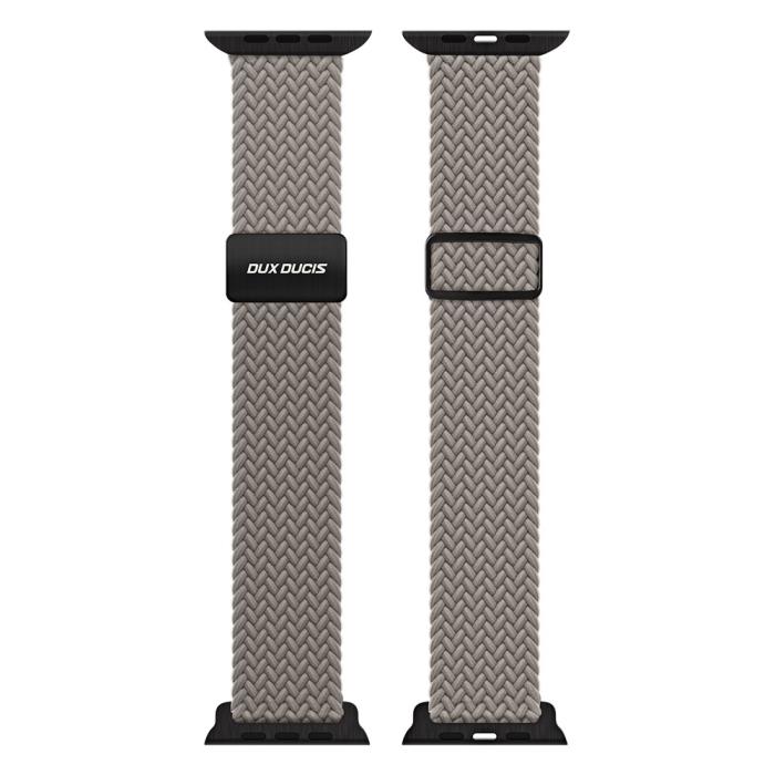 Bild 2, DUX DUCIS DUX DUCIS Apple Watch 42/44/45/46/49 mm Armband Flätat Grå - Teknikhallen.se
