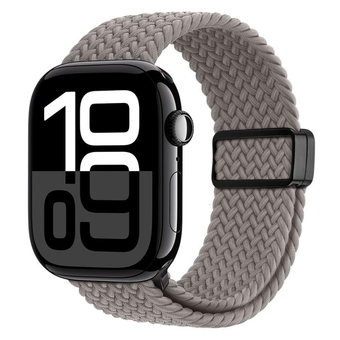 Bild 3, DUX DUCIS DUX DUCIS Apple Watch 42/44/45/46/49 mm Armband Flätat Grå - Teknikhallen.se