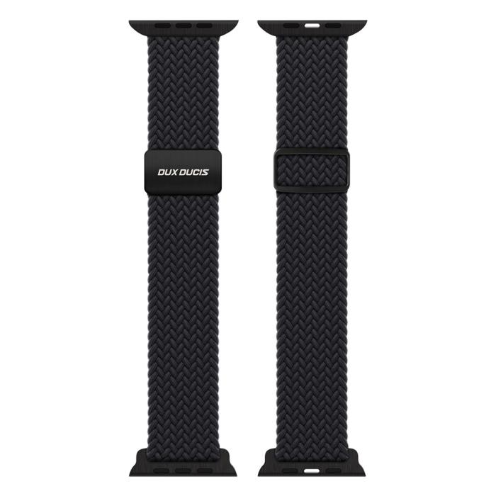 Bild 2, DUX DUCIS DUX DUCIS Apple Watch 42/44/45/46/49 mm Armband Flätat Svart - Teknikhallen.se