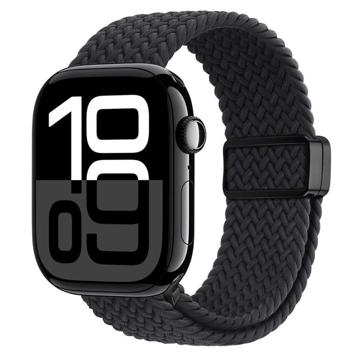 Bild 3, DUX DUCIS DUX DUCIS Apple Watch 42/44/45/46/49 mm Armband Flätat Svart - Teknikhallen.se