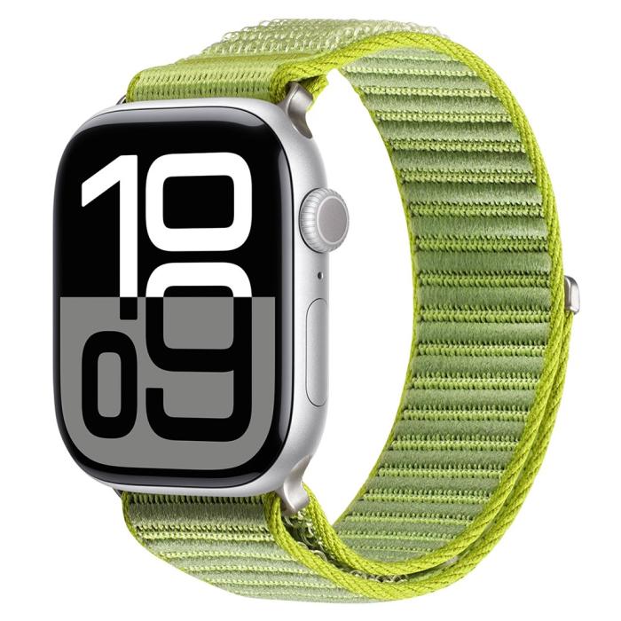 Bild 3, DUX DUCIS DUX DUCIS Apple Watch 38/40/41/42 mm Armband Nylon Loop Grön - Teknikhallen.se