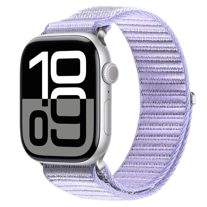 Bild 3, DUX DUCIS DUX DUCIS Apple Watch 38/40/41/42 mm Armband Nylon Loop Lila - Teknikhallen.se