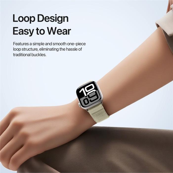 Bild 5, DUX DUCIS DUX DUCIS Apple Watch 38/40/41/42 mm Armband Nylon Loop - Teknikhallen.se