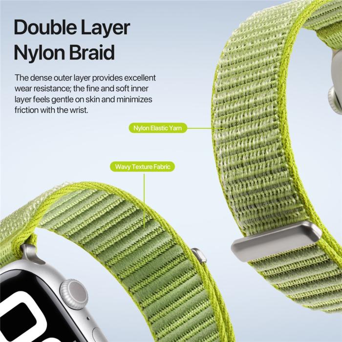 Bild 6, DUX DUCIS DUX DUCIS Apple Watch 42/44/45/46/49 mm Armband Nylon Loop - Teknikhallen.se