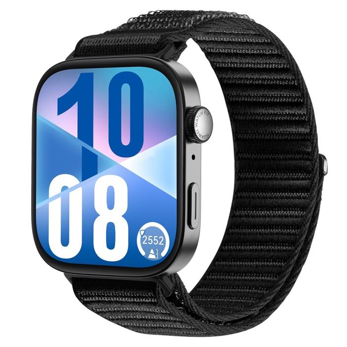 Bild 3, DUX DUCIS DUX DUCIS Huawei Watch Fit 4 Pro/4/3 Armband Nylon Loop Svart - Teknikhallen.se