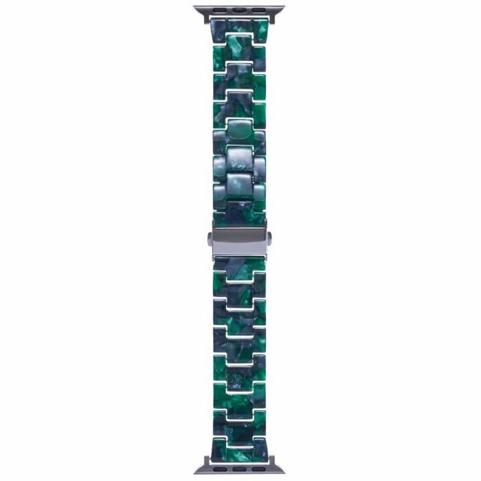 Bild 3, LEMONDA LEMONDA Apple Watch 38/40/41/42 mm Armband Resin Grön - Teknikhallen.se