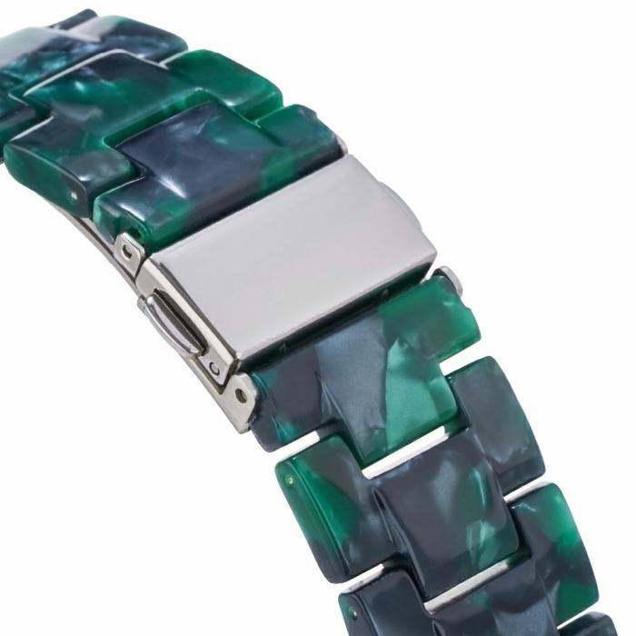 Bild 4, LEMONDA LEMONDA Apple Watch 38/40/41/42 mm Armband Resin Grön - Teknikhallen.se