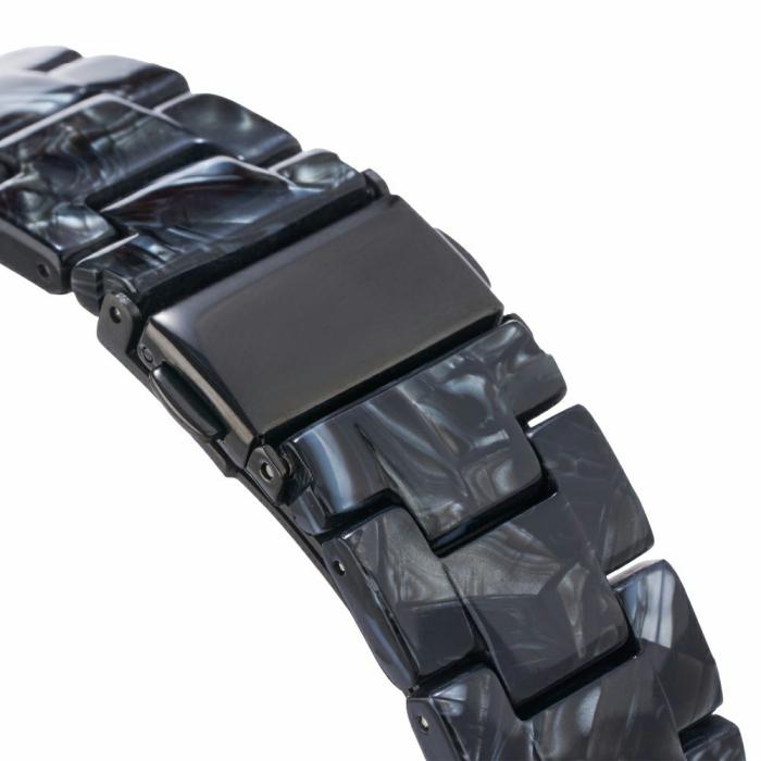 Bild 4, LEMONDA LEMONDA Apple Watch 42/44/45/46/49 mm Armband Resin Svart - Teknikhallen.se