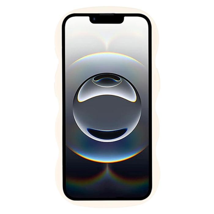 Bild 2,  iPhone 17e / 16e Mobilskal Wavy Off White - Teknikhallen.se