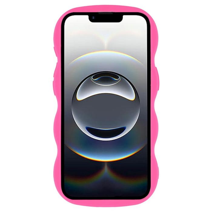 Bild 2,  iPhone 17e / 16e Mobilskal Wavy Rosa - Teknikhallen.se