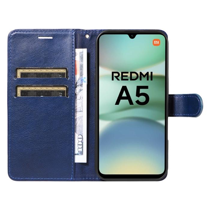 Bild 2,  Xiaomi Redmi A5 Fodral Läder Blå - Teknikhallen.se