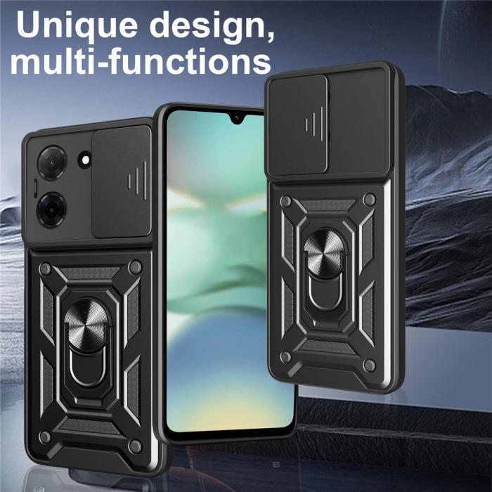 Bild 2,  Xiaomi Redmi A5 Skal CamShield Hybrid Ring Svart - Teknikhallen.se