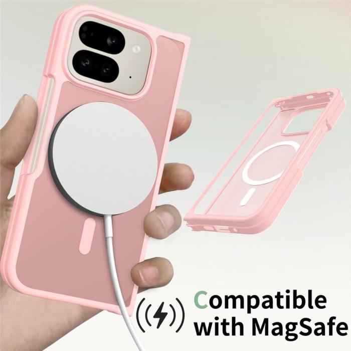 Bild 4,  Google Pixel 10 Pro Fold Skal MagSafe Hybrid Skin Touch Rosa - Teknikhallen.se