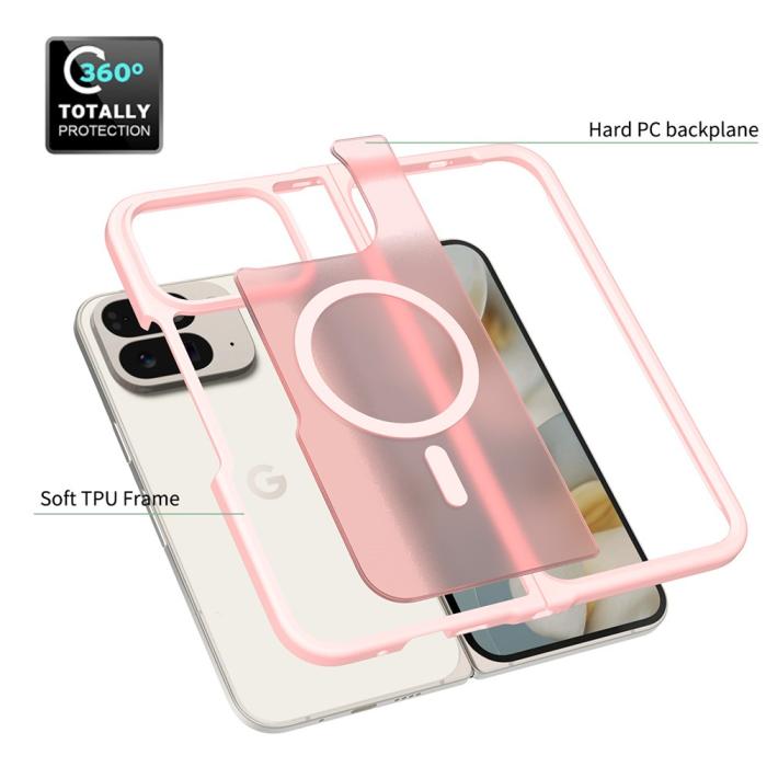 Bild 5,  Google Pixel 10 Pro Fold Skal MagSafe Hybrid Skin Touch Rosa - Teknikhallen.se