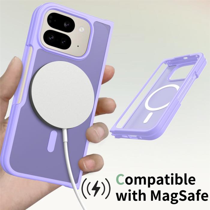 Bild 4,  Google Pixel 10 Pro Fold Skal MagSafe Hybrid Skin Touch Lila - Teknikhallen.se
