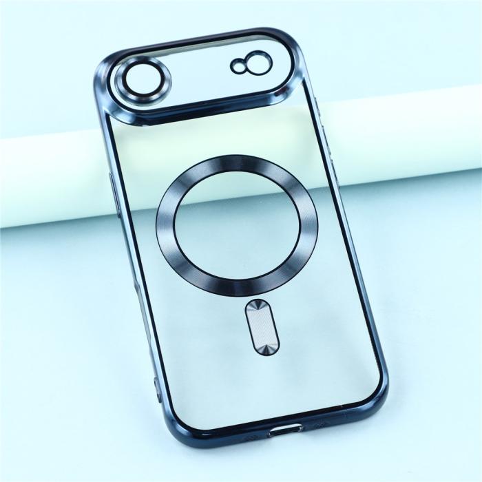 Bild 6,  iPhone Air Skal MagSafe Electroplated TPU Blå - Teknikhallen.se