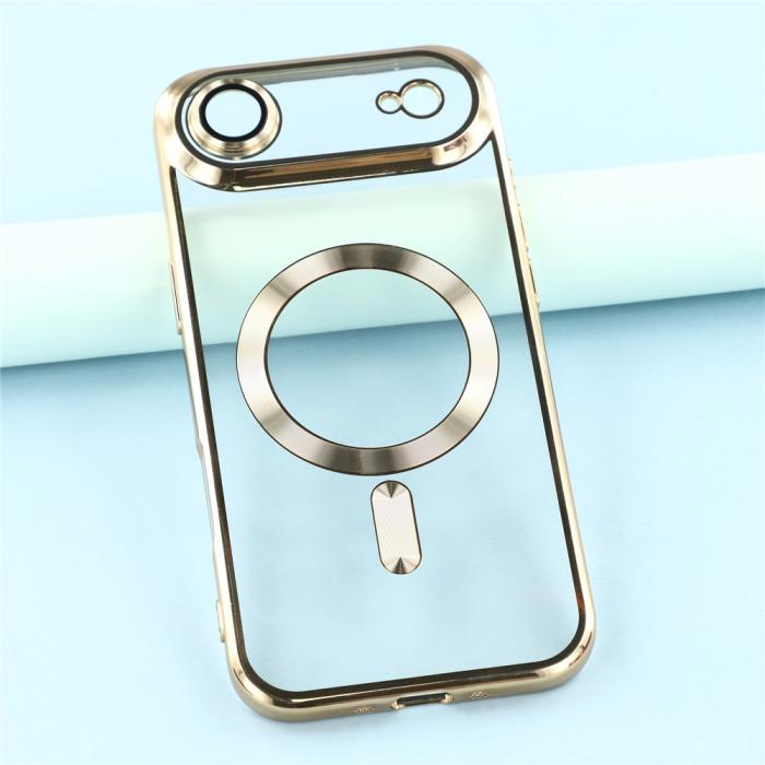 Bild 6,  iPhone Air Skal MagSafe Electroplated TPU Guld - Teknikhallen.se