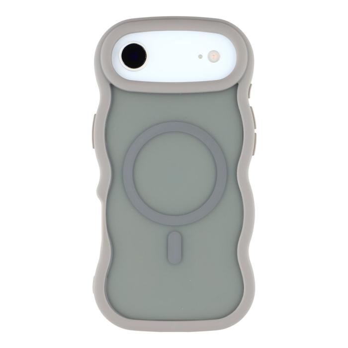 Bild 3,  iPhone Air Skal MagSafe Wavy Matt Grå - Teknikhallen.se