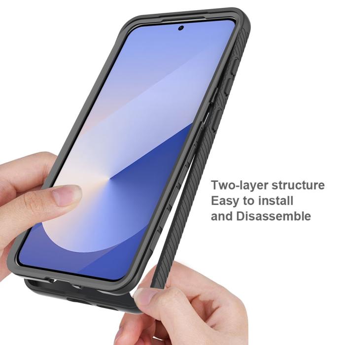 Bild 3,  Samsung Galaxy S25 Edge Skal 360 Hybrid Defense Svart - Teknikhallen.se
