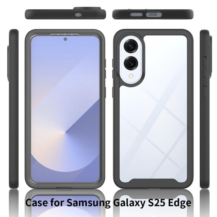 Bild 6,  Samsung Galaxy S25 Edge Skal 360 Hybrid Defense Svart - Teknikhallen.se