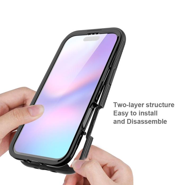Bild 4,  iPhone Air Skal 360 Hybrid Defense Svart - Teknikhallen.se
