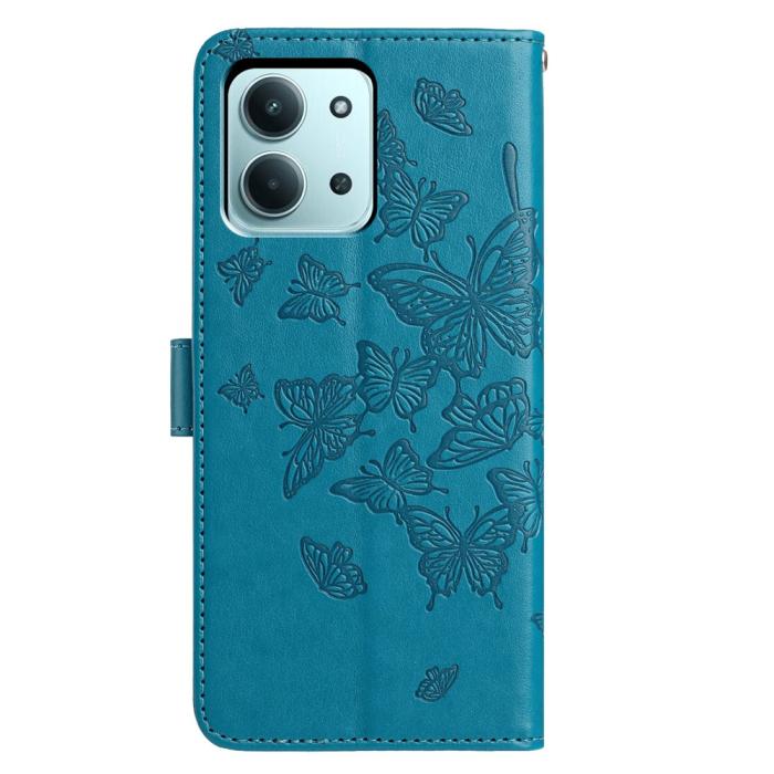 Bild 5,  Xiaomi Redmi 15C Fodral Fjäril Tryck Blå - Teknikhallen.se