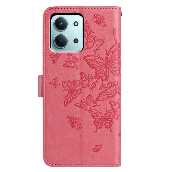 Bild 5,  Xiaomi Redmi 15C Fodral Fjäril Tryck Rosa - Teknikhallen.se