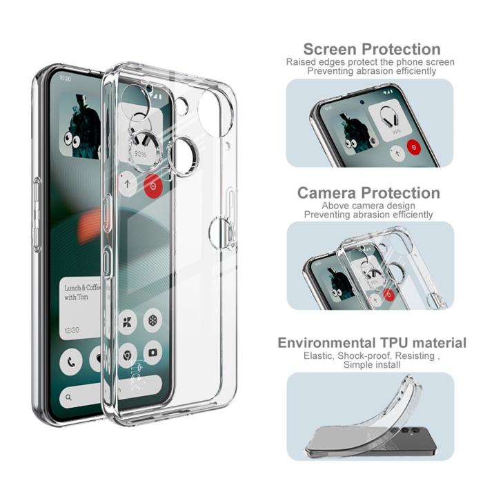 Bild 5, IMAK IMAK Nothing Phone 3 Skal Soft TPU Transparent - Teknikhallen.se