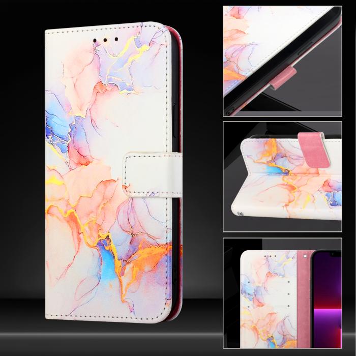 Bild 5,  Nothing Phone 3 Fodral Läder Marmor Vit - Teknikhallen.se
