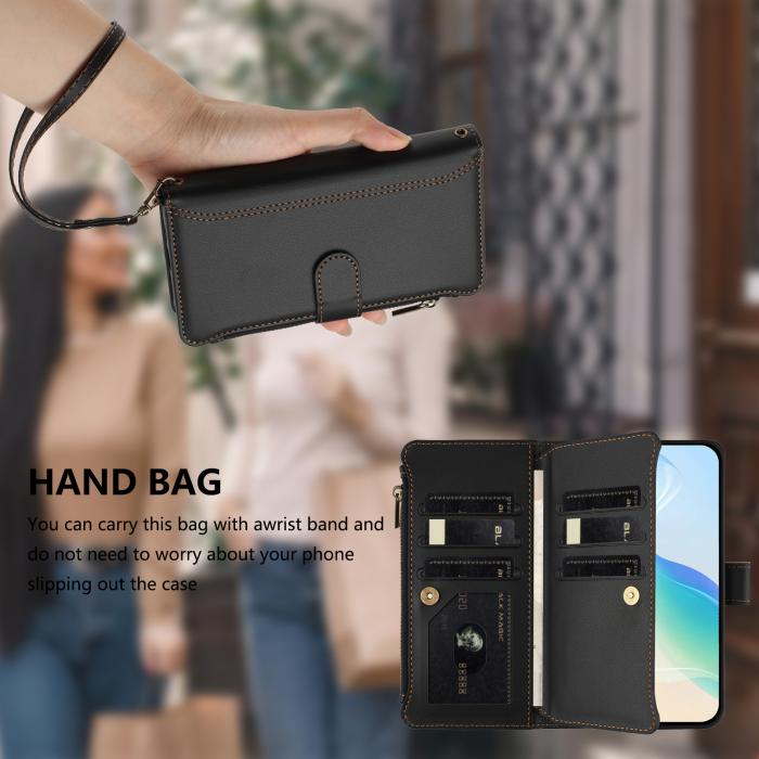Bild 6,  Nothing Phone 3 Fodral Läder Multifunktionellt Svart - Teknikhallen.se