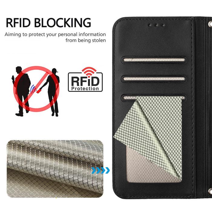 Bild 4,  Nothing Phone 3 Fodral RFID Läder Svart - Teknikhallen.se
