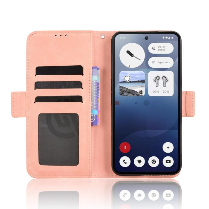 Bild 6,  Nothing Phone 3 Fodral Med Avtagbart Kortfack Rosa - Teknikhallen.se