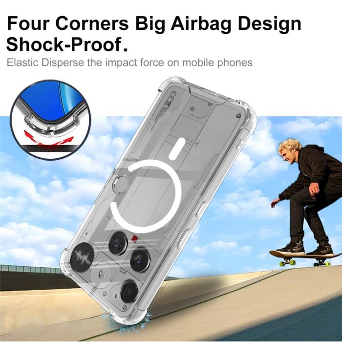 Bild 4, IMAK IMAK Nothing Phone 3 Skal MagSafe Shockproof Transparent - Teknikhallen.se